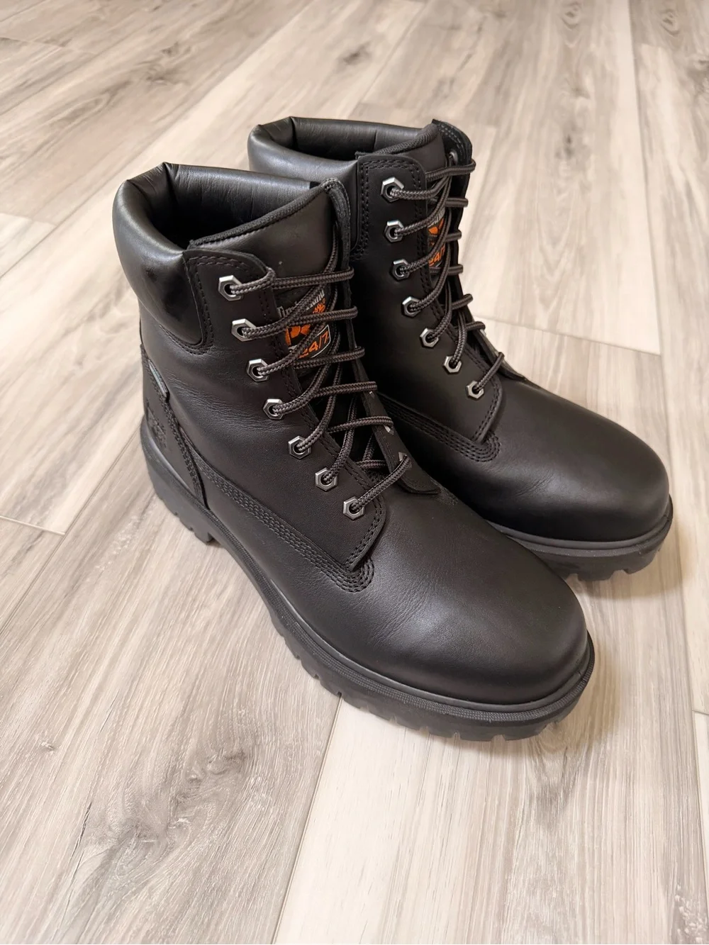 NWT Timberland PRO Direct Attach 6” Waterproof Soft Toe Work Boots 9W Black